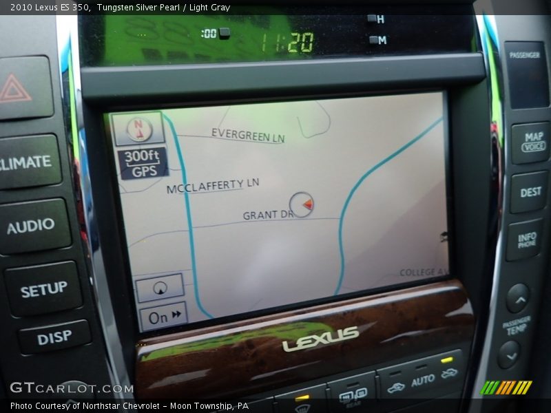 Tungsten Silver Pearl / Light Gray 2010 Lexus ES 350