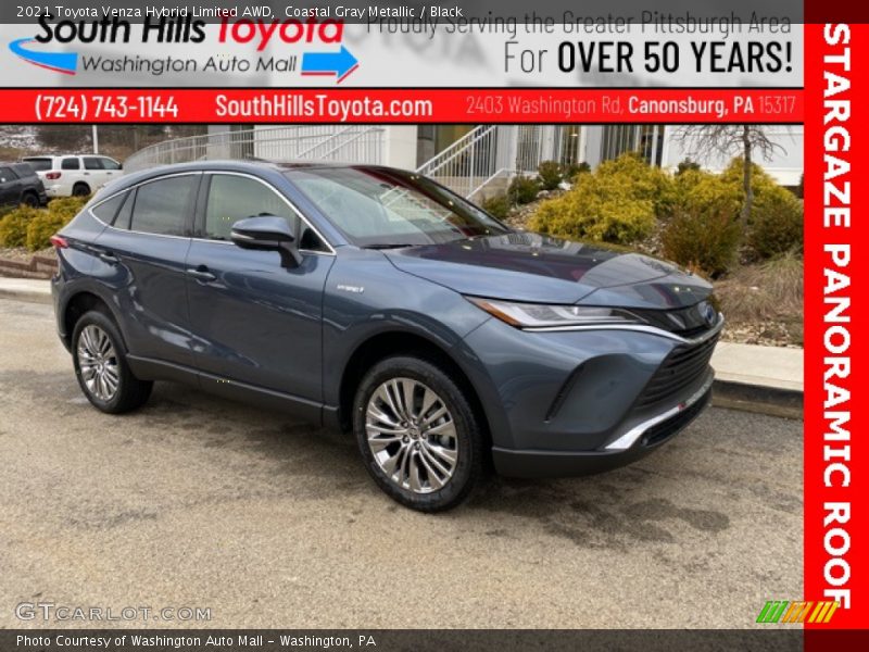Coastal Gray Metallic / Black 2021 Toyota Venza Hybrid Limited AWD