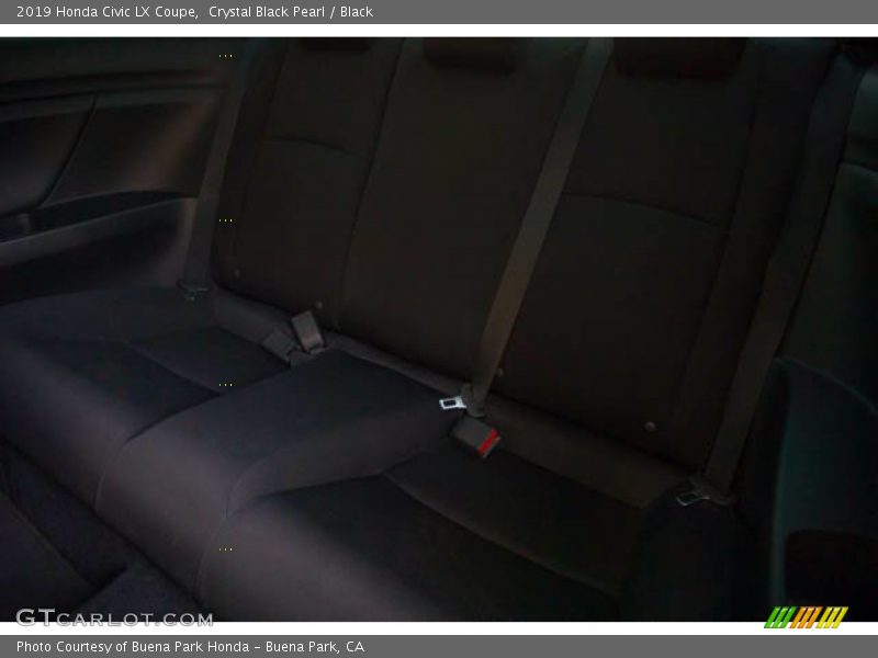 Crystal Black Pearl / Black 2019 Honda Civic LX Coupe