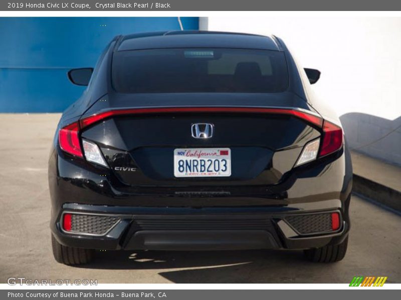 Crystal Black Pearl / Black 2019 Honda Civic LX Coupe