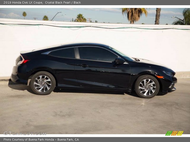 Crystal Black Pearl / Black 2019 Honda Civic LX Coupe