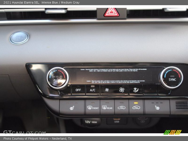 Intense Blue / Medium Gray 2021 Hyundai Elantra SEL