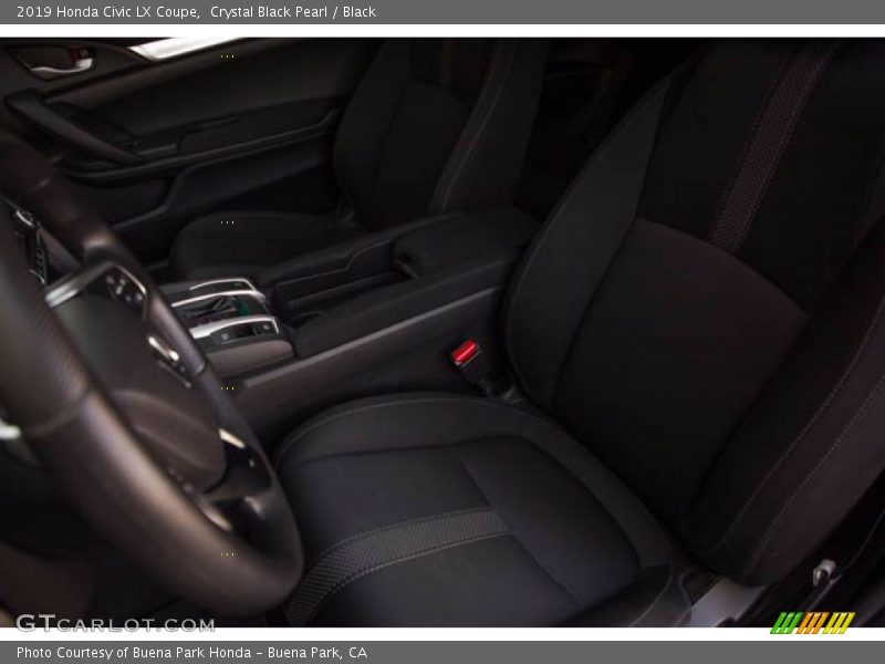 Crystal Black Pearl / Black 2019 Honda Civic LX Coupe
