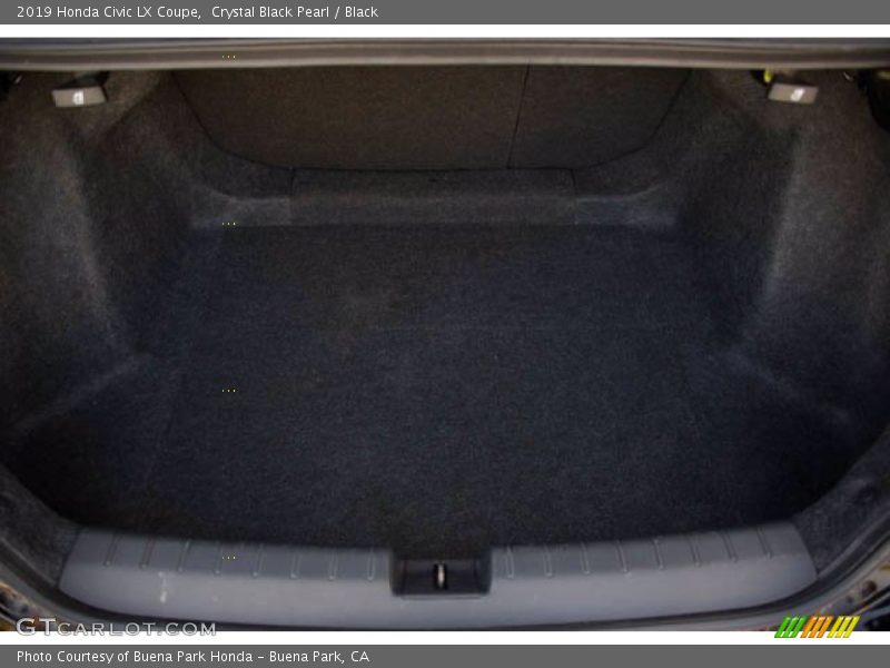 Crystal Black Pearl / Black 2019 Honda Civic LX Coupe