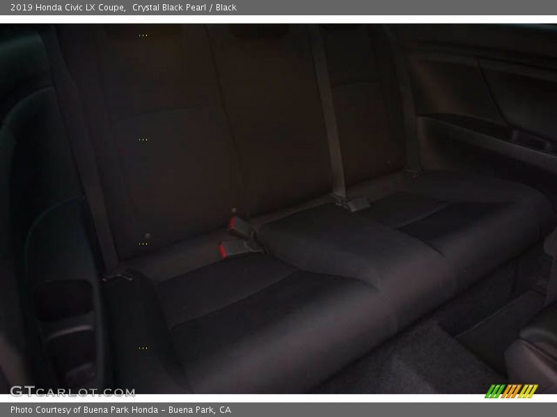Crystal Black Pearl / Black 2019 Honda Civic LX Coupe