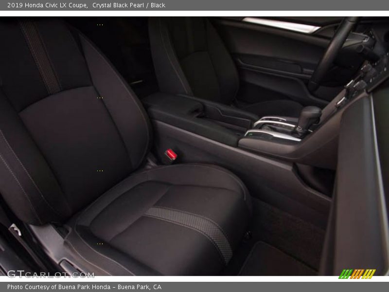 Crystal Black Pearl / Black 2019 Honda Civic LX Coupe