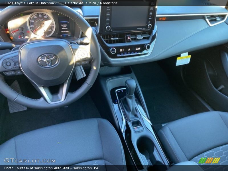 Galactic Aqua Mica / Moonstone 2021 Toyota Corolla Hatchback SE