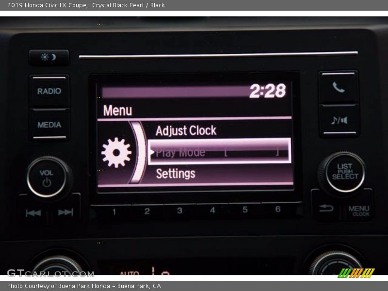 Crystal Black Pearl / Black 2019 Honda Civic LX Coupe