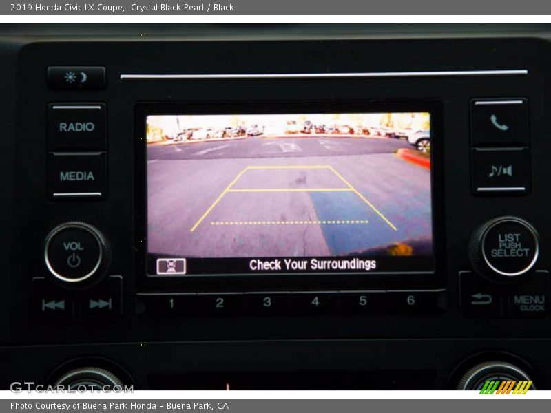 Crystal Black Pearl / Black 2019 Honda Civic LX Coupe