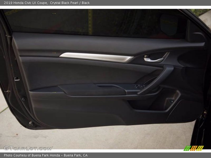 Crystal Black Pearl / Black 2019 Honda Civic LX Coupe