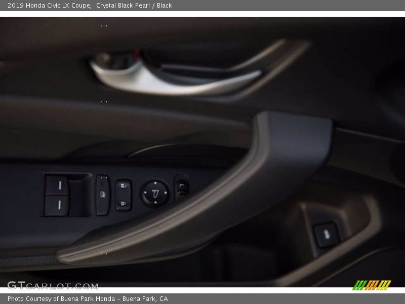 Crystal Black Pearl / Black 2019 Honda Civic LX Coupe