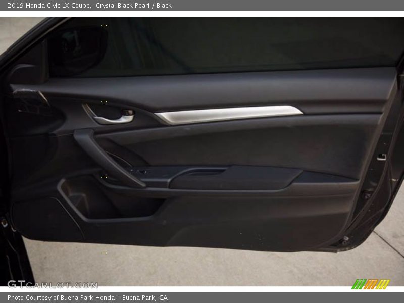 Crystal Black Pearl / Black 2019 Honda Civic LX Coupe