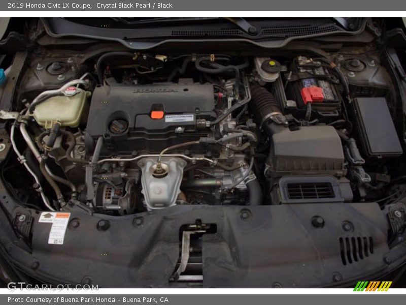 Crystal Black Pearl / Black 2019 Honda Civic LX Coupe