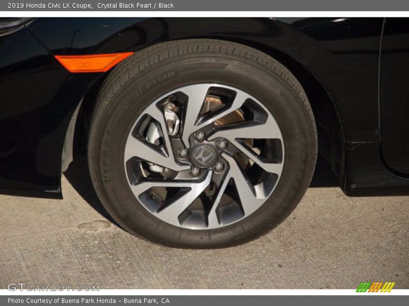 Crystal Black Pearl / Black 2019 Honda Civic LX Coupe