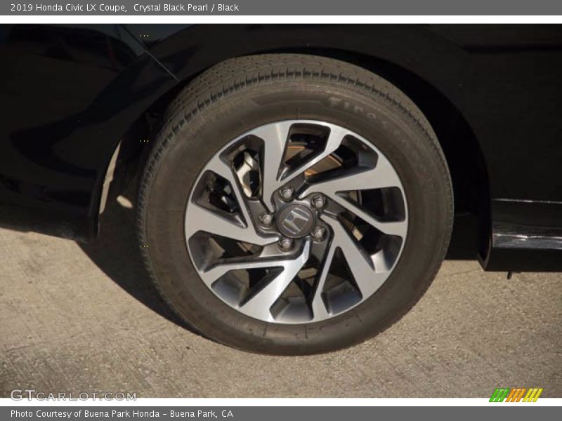 Crystal Black Pearl / Black 2019 Honda Civic LX Coupe