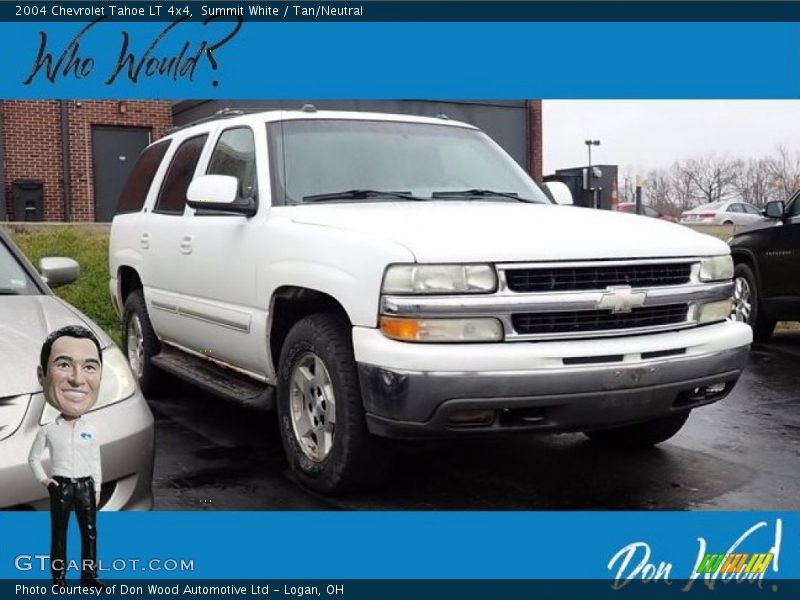Summit White / Tan/Neutral 2004 Chevrolet Tahoe LT 4x4
