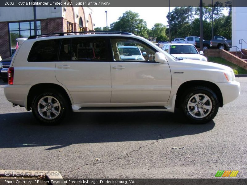 Super White / Ivory 2003 Toyota Highlander Limited 4WD