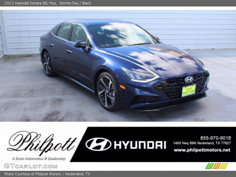 Stormy Sea / Black 2021 Hyundai Sonata SEL Plus