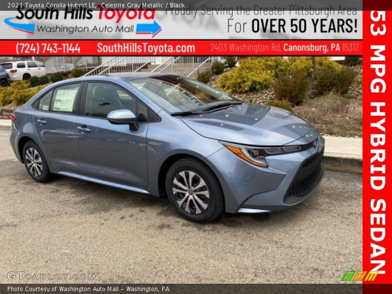 Celestite Gray Metallic / Black 2021 Toyota Corolla Hybrid LE