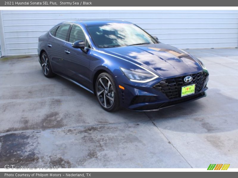 Stormy Sea / Black 2021 Hyundai Sonata SEL Plus