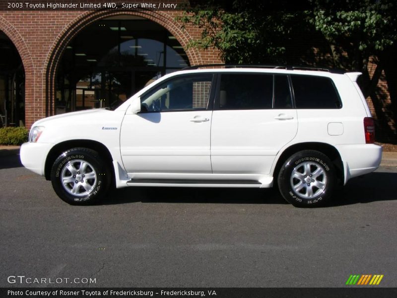 Super White / Ivory 2003 Toyota Highlander Limited 4WD
