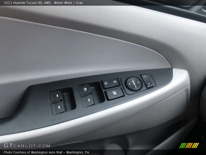 Winter White / Gray 2021 Hyundai Tucson SEL AWD