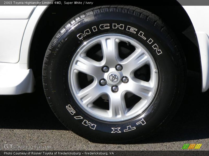 Super White / Ivory 2003 Toyota Highlander Limited 4WD