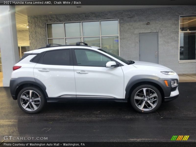 Chalk White / Black 2021 Hyundai Kona Limited AWD