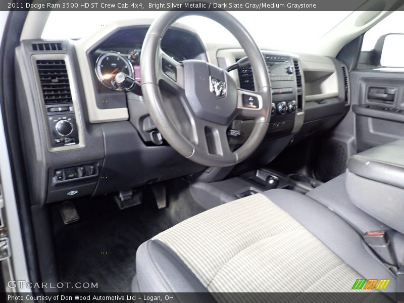 Bright Silver Metallic / Dark Slate Gray/Medium Graystone 2011 Dodge Ram 3500 HD ST Crew Cab 4x4