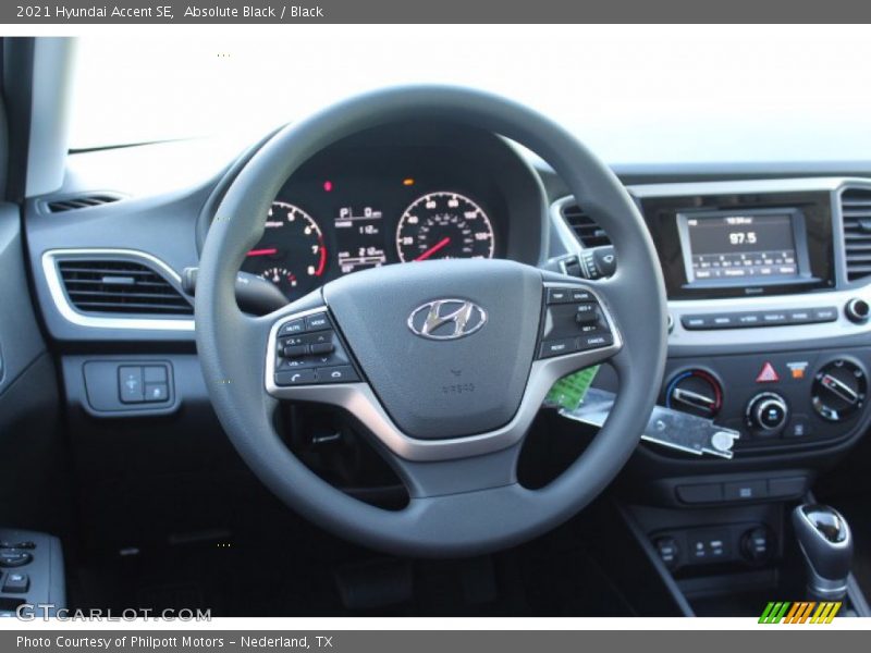 Absolute Black / Black 2021 Hyundai Accent SE