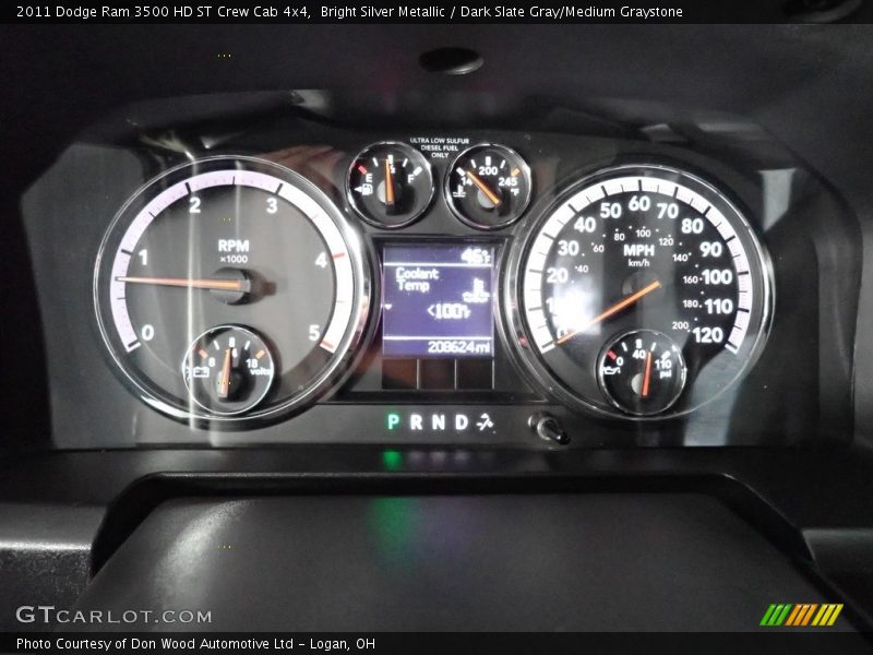 Bright Silver Metallic / Dark Slate Gray/Medium Graystone 2011 Dodge Ram 3500 HD ST Crew Cab 4x4