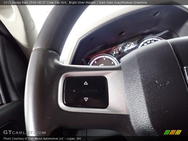 Bright Silver Metallic / Dark Slate Gray/Medium Graystone 2011 Dodge Ram 3500 HD ST Crew Cab 4x4