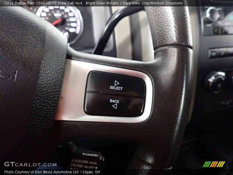 Bright Silver Metallic / Dark Slate Gray/Medium Graystone 2011 Dodge Ram 3500 HD ST Crew Cab 4x4