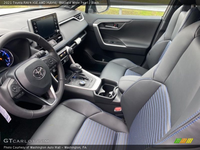 Blizzard White Pearl / Black 2021 Toyota RAV4 XSE AWD Hybrid