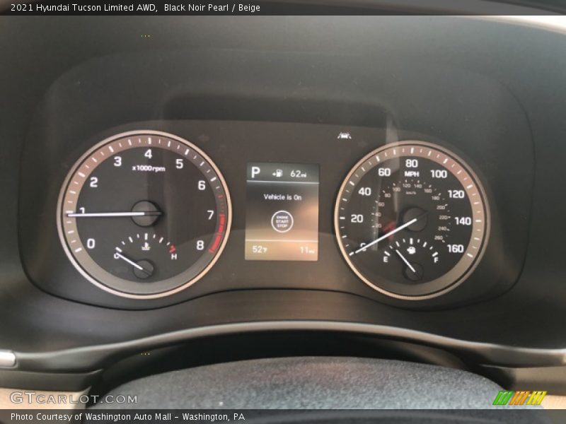 Black Noir Pearl / Beige 2021 Hyundai Tucson Limited AWD