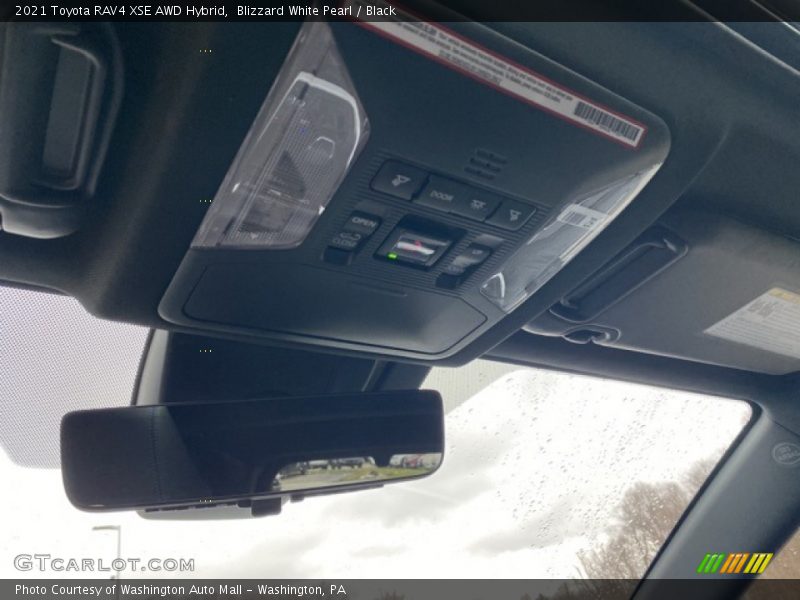 Blizzard White Pearl / Black 2021 Toyota RAV4 XSE AWD Hybrid