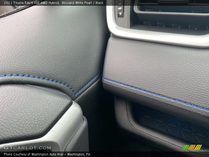 Blizzard White Pearl / Black 2021 Toyota RAV4 XSE AWD Hybrid