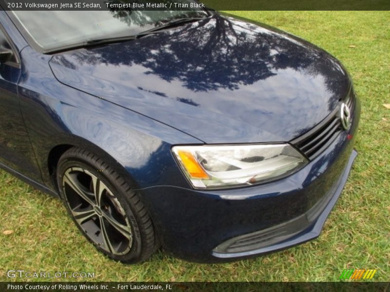 Tempest Blue Metallic / Titan Black 2012 Volkswagen Jetta SE Sedan