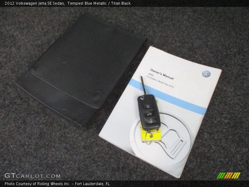 Tempest Blue Metallic / Titan Black 2012 Volkswagen Jetta SE Sedan