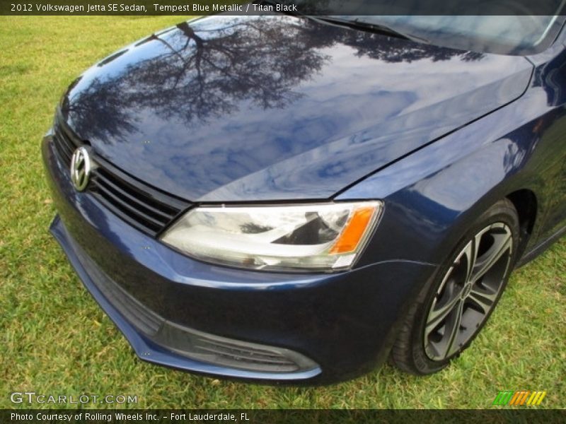 Tempest Blue Metallic / Titan Black 2012 Volkswagen Jetta SE Sedan