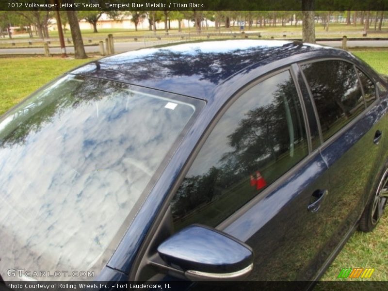 Tempest Blue Metallic / Titan Black 2012 Volkswagen Jetta SE Sedan