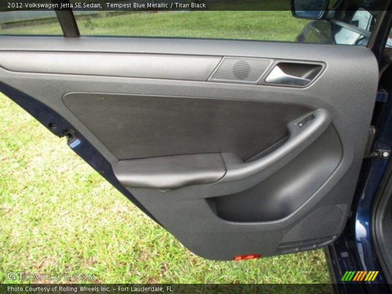 Tempest Blue Metallic / Titan Black 2012 Volkswagen Jetta SE Sedan