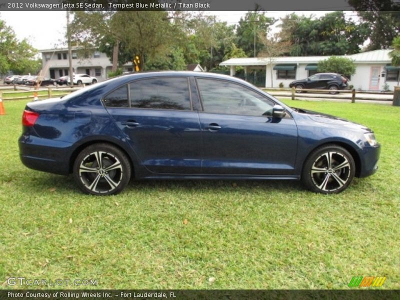 Tempest Blue Metallic / Titan Black 2012 Volkswagen Jetta SE Sedan