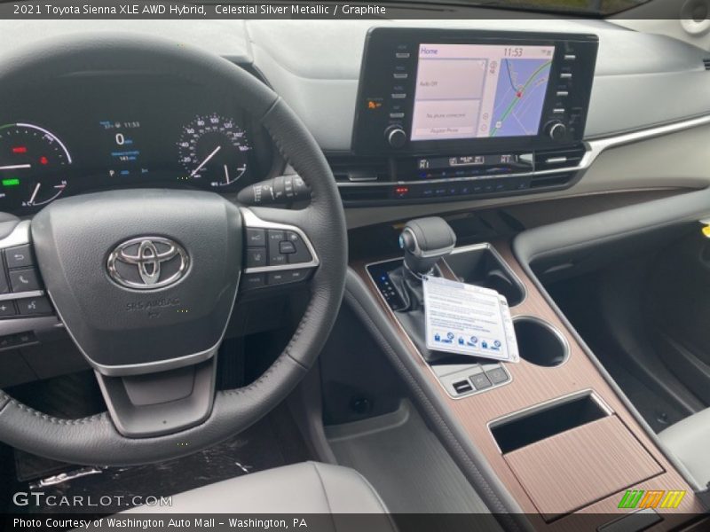 Celestial Silver Metallic / Graphite 2021 Toyota Sienna XLE AWD Hybrid