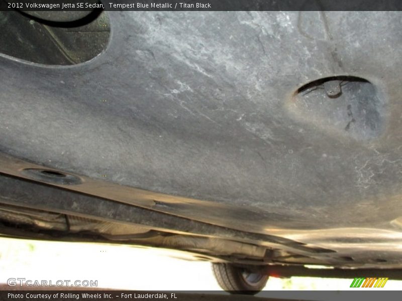 Tempest Blue Metallic / Titan Black 2012 Volkswagen Jetta SE Sedan