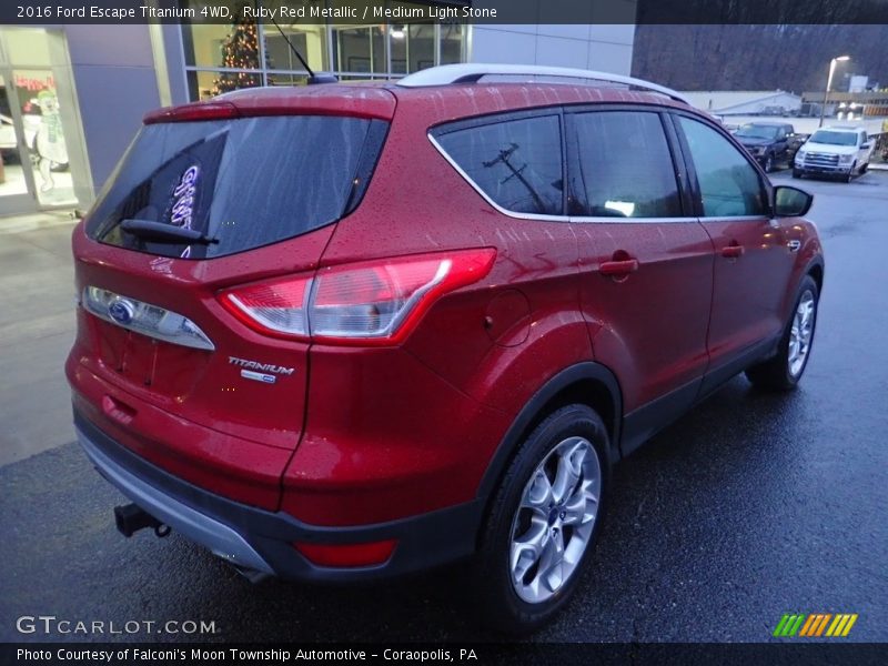 Ruby Red Metallic / Medium Light Stone 2016 Ford Escape Titanium 4WD