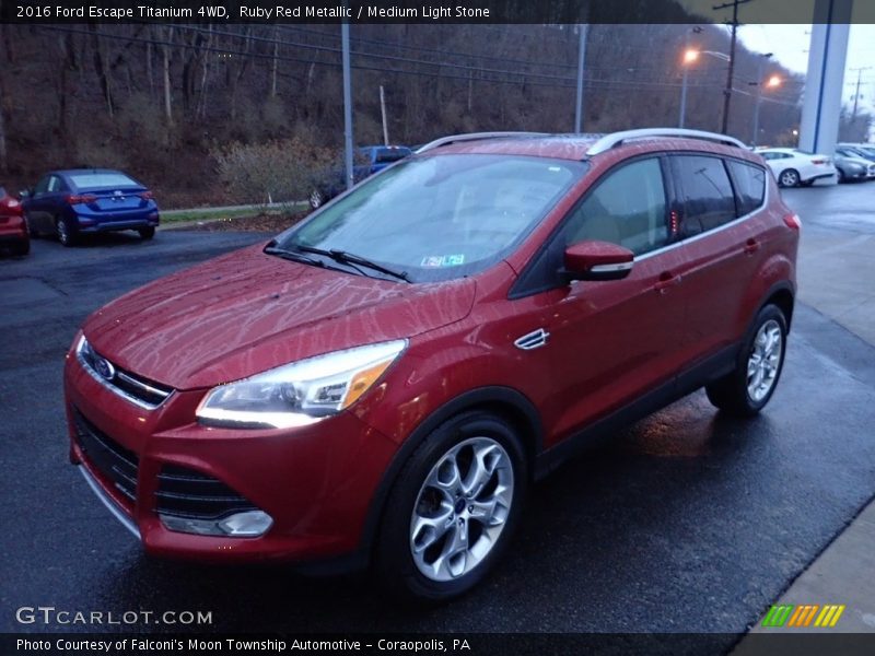 Ruby Red Metallic / Medium Light Stone 2016 Ford Escape Titanium 4WD