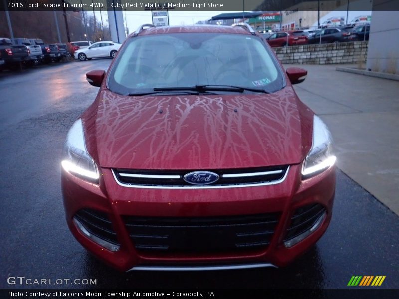 Ruby Red Metallic / Medium Light Stone 2016 Ford Escape Titanium 4WD