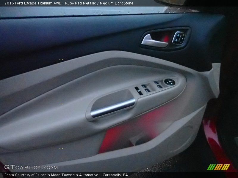Ruby Red Metallic / Medium Light Stone 2016 Ford Escape Titanium 4WD