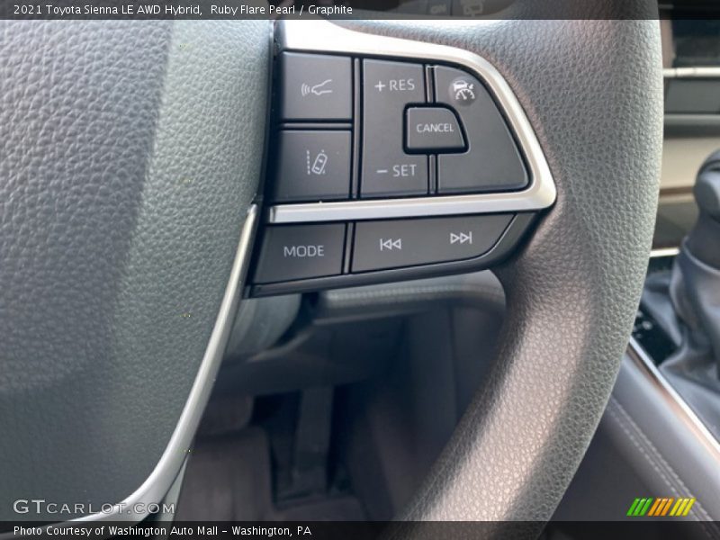 Ruby Flare Pearl / Graphite 2021 Toyota Sienna LE AWD Hybrid